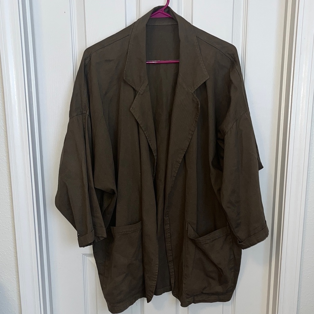 Aeropostale Vintage Women’s Oversized Olive Military Jacket
